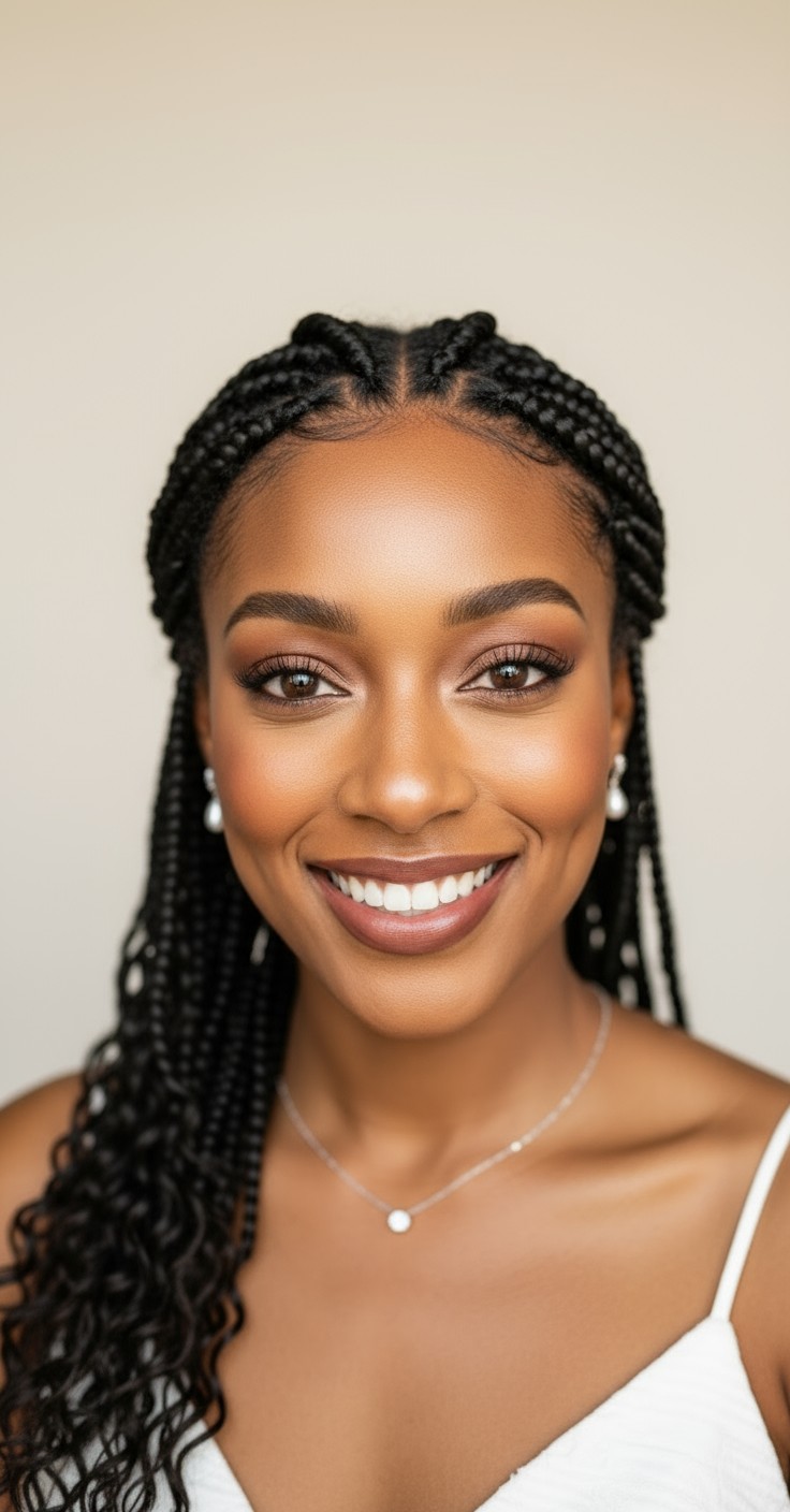 After Waterfall Braid Wedding